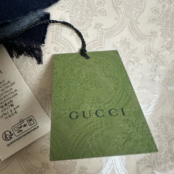 NWT Gucci Large Logo Scarf Wrap Bag With Box - Picture 8 of 10